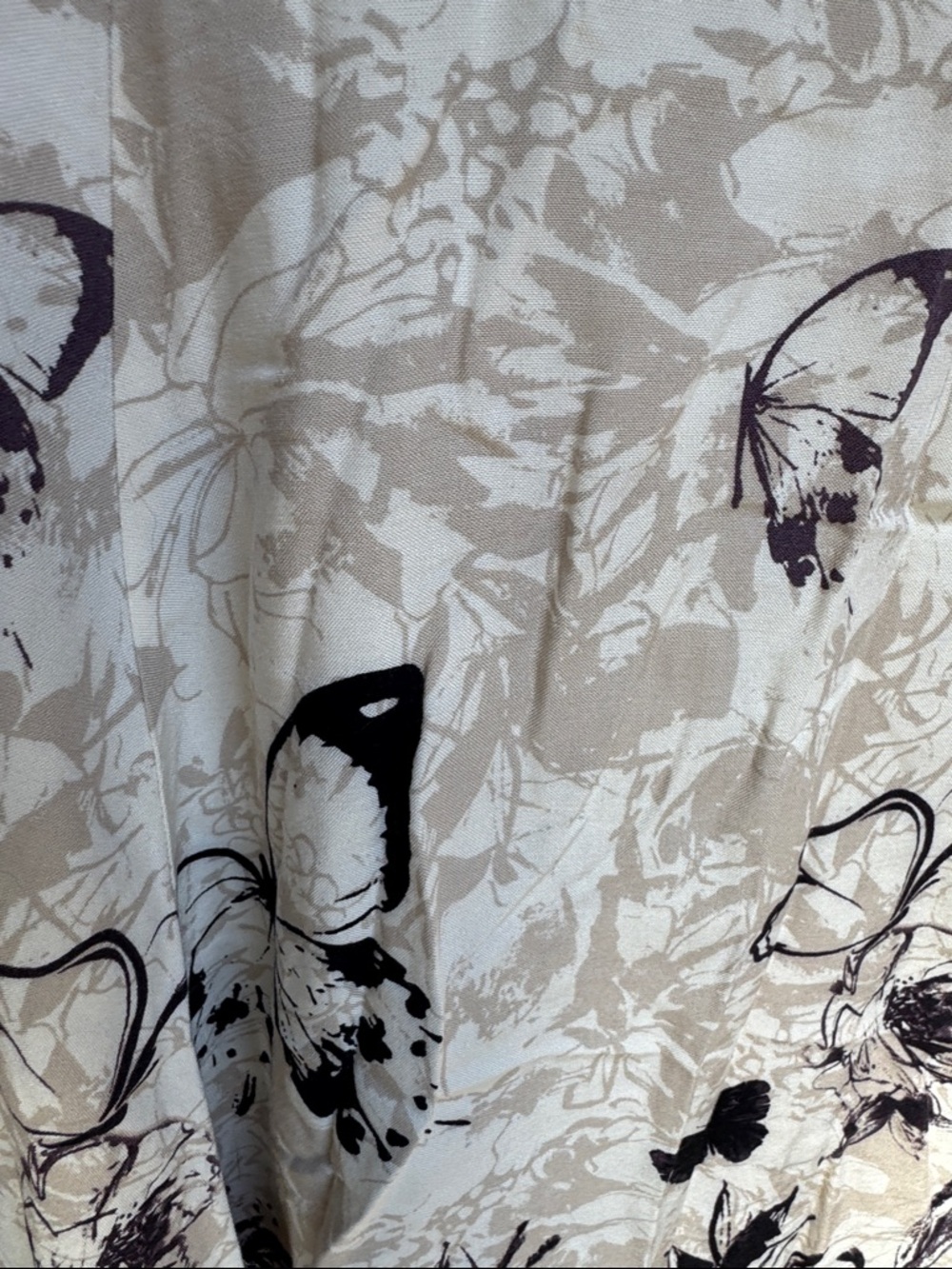 Soft Surroundings Black and White Butterfly Maxi Skirt - Picture 11 of 14
